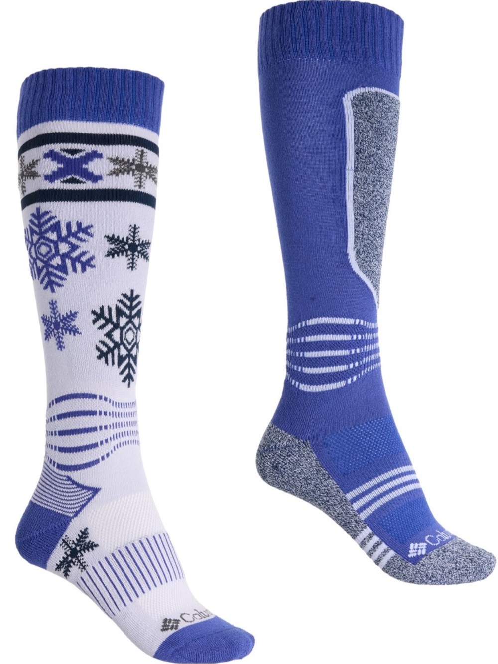 Youth Columbia Sportswear Thermal Snow Ski Socks 2 Pack , Over the Calf Unisex